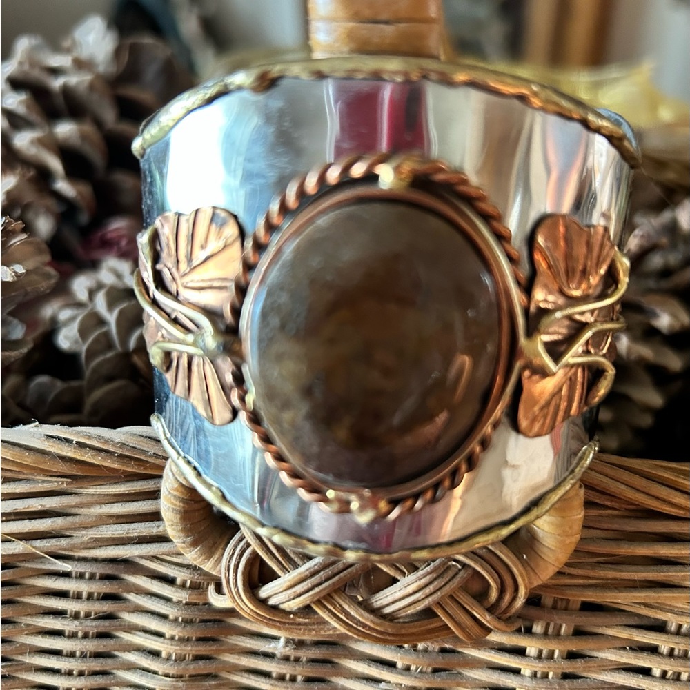 Silver, Brass, and Gold tone bracelet